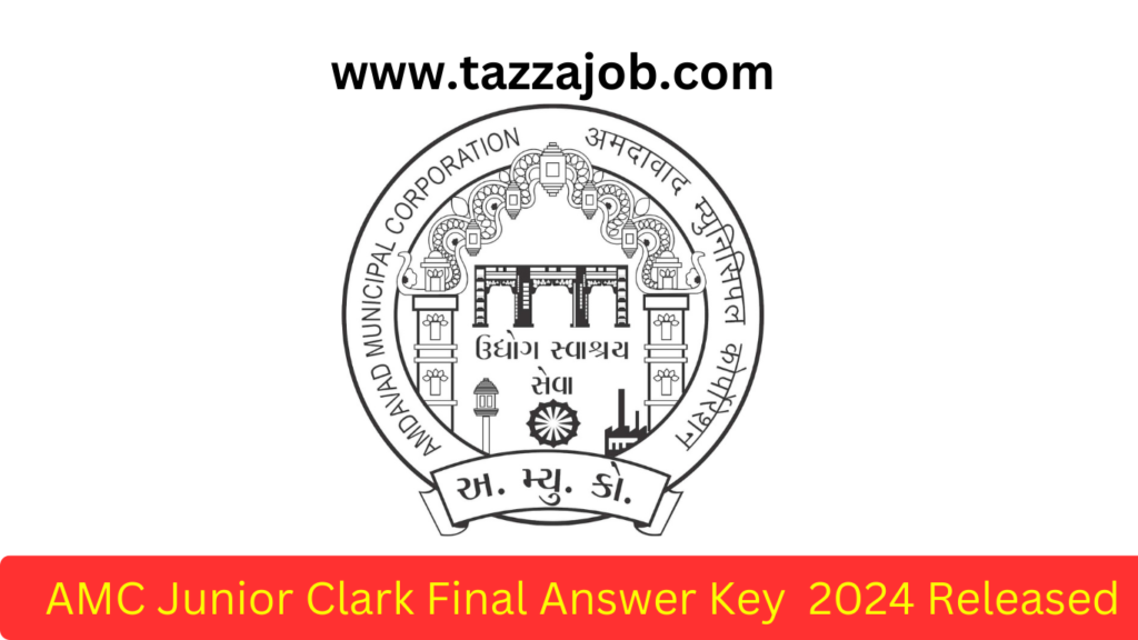 AMC Junior Clerk Final Answer Key 2024